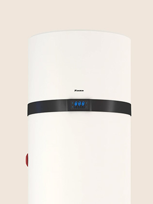 Inomhusdel av värmepumpsberedare från Daikin.